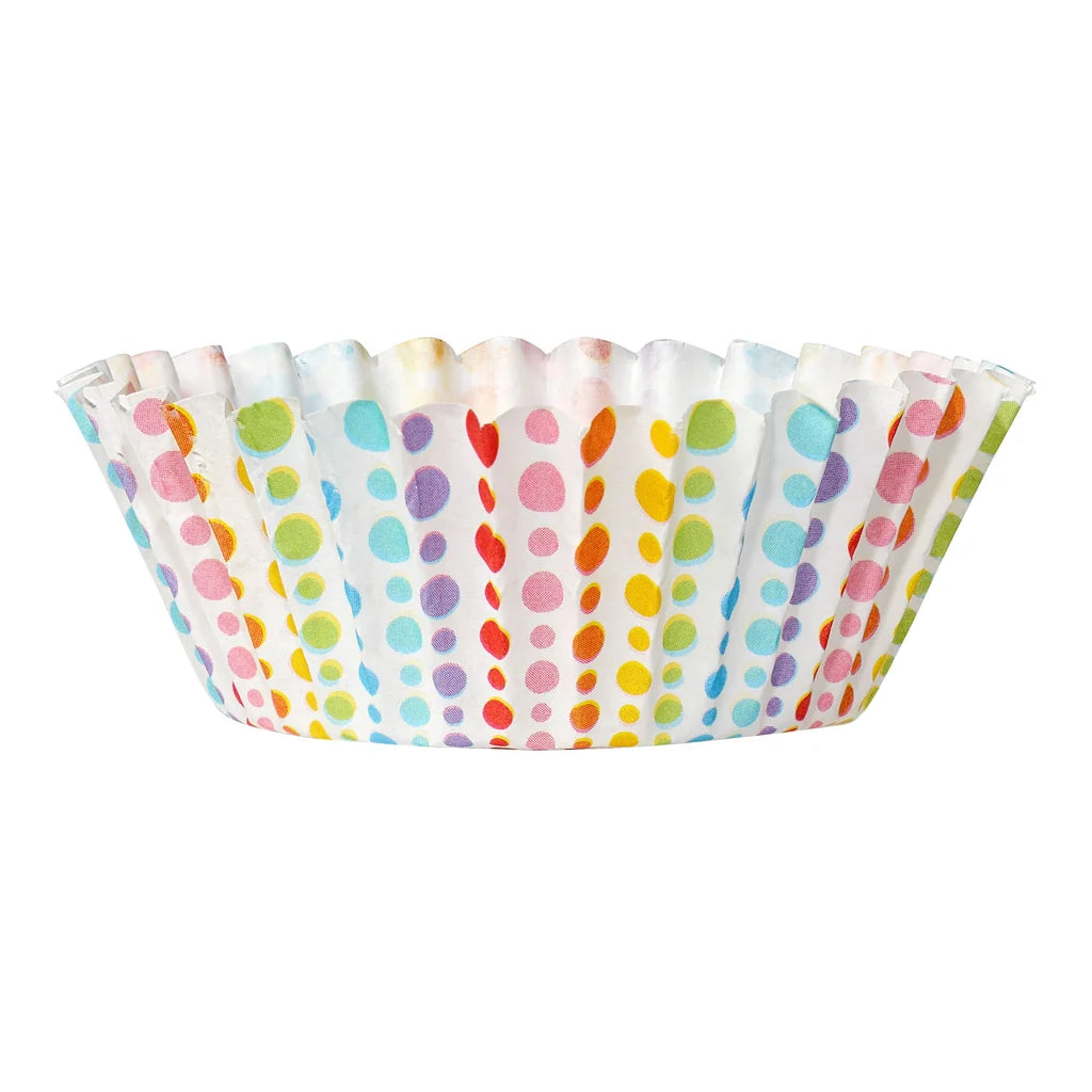 Mini Cupcake Cases | 9cm | Rainbow Dotty