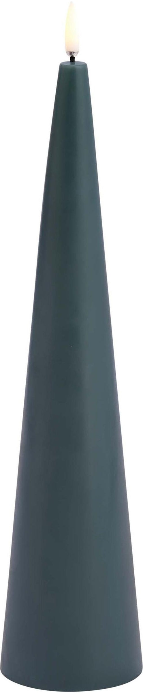 LED Cone Candle | Pine Green Medium