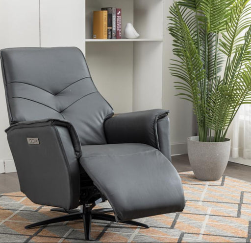 Nina | Anthracite Swivel Armchair