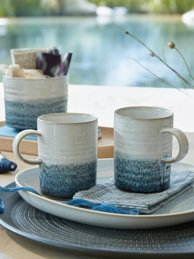 Kiln Blue | Ridged Mug