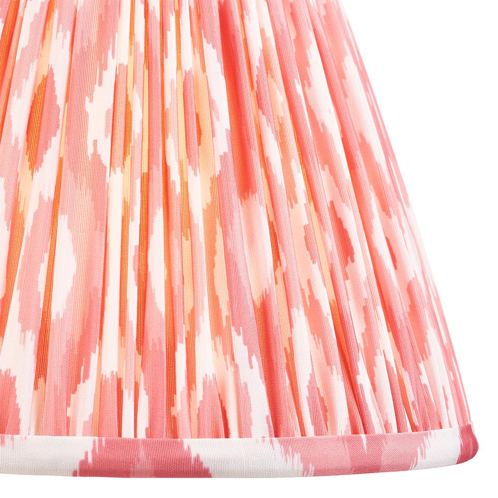 Ikat 25cm Tapered Shade | Coral Pink
