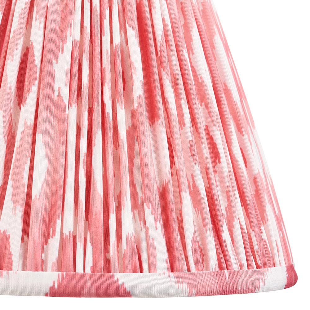 Ikat 25cm Tapered Shade | Coral Pink
