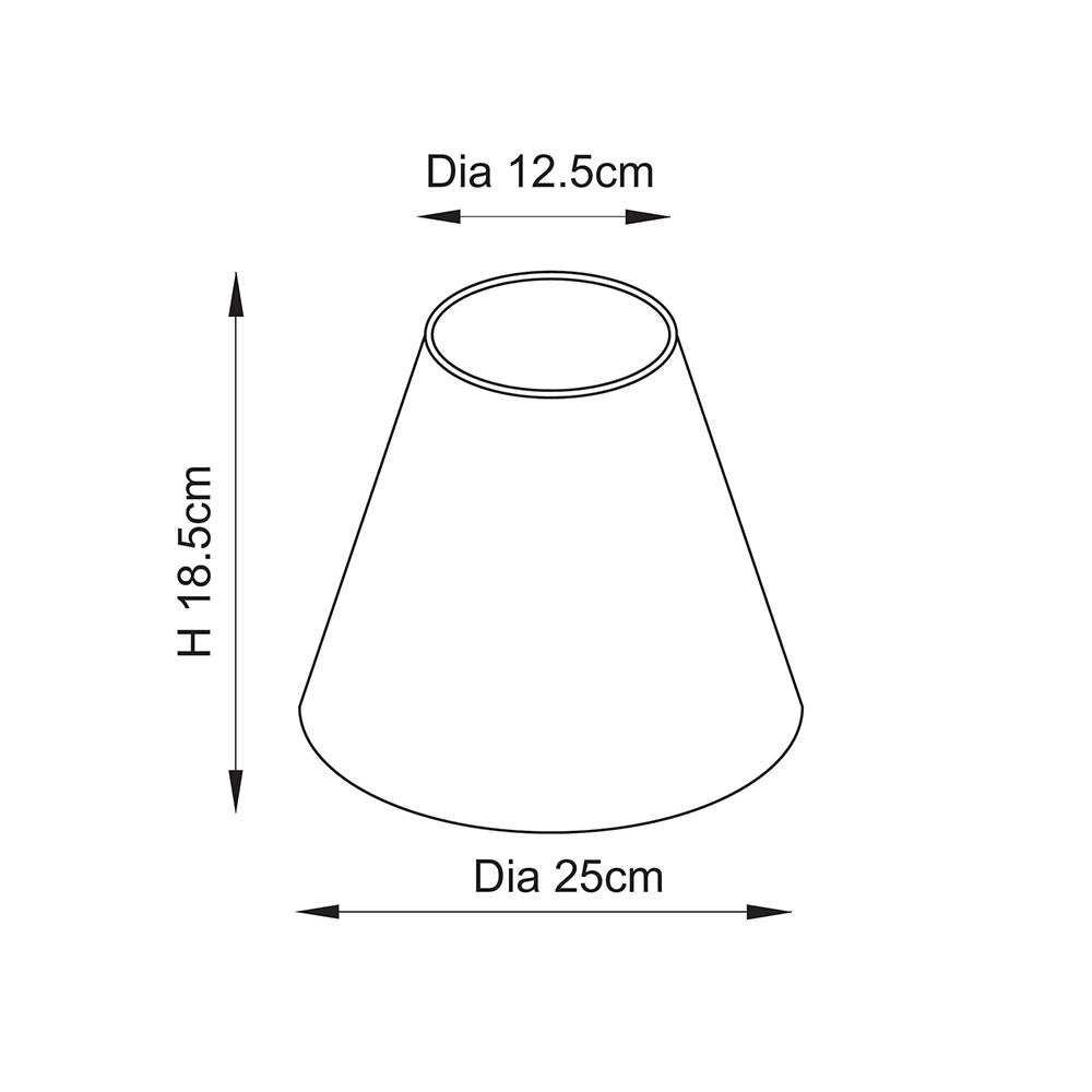 Ikat 25cm Tapered Shade | Coral Pink