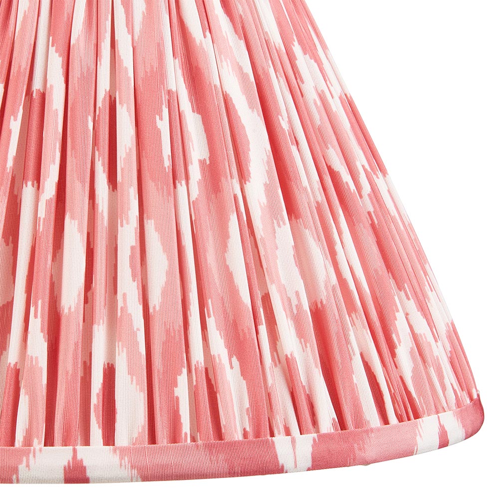 Ikat 30cm Tapered Shade | Coral Pink