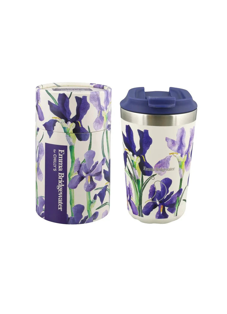 Chilly's x Emma Bridgewater | Blue Iris Insulated Cup