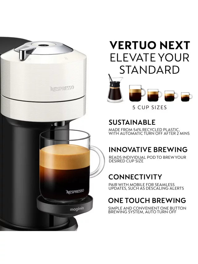 Vertuo Next Coffee Machine &  Aeroccino Milk Frother