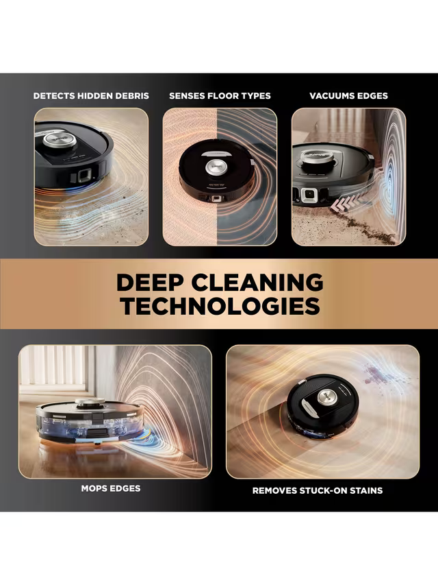 PowerDetect NeverTouch Pro 2-in-1 Self-Empty Robot Vacuum & Mop, Black