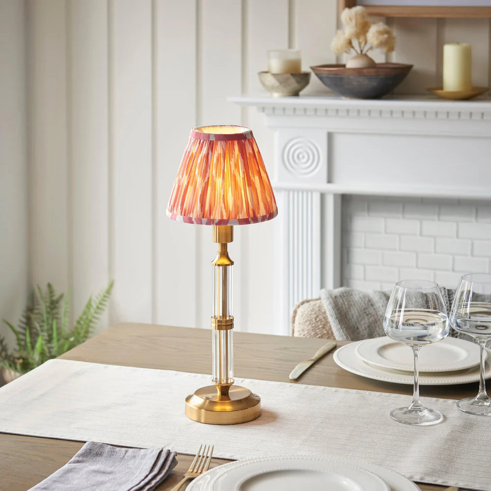 Morton Rechargeable & Ikat 16cm Table Lamp