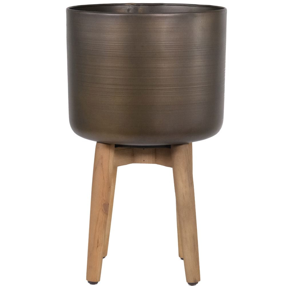 Medium Brass Planter