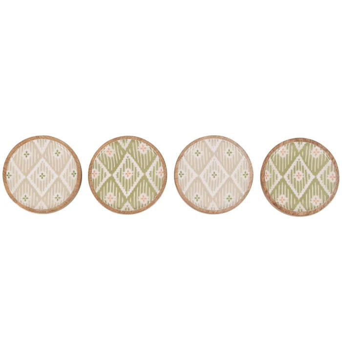 Anya Wooden Coasters | Set of 4