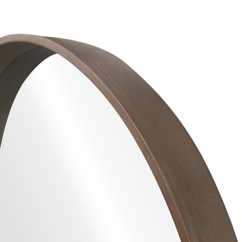 Round Washed Natural Mirror | 100cm