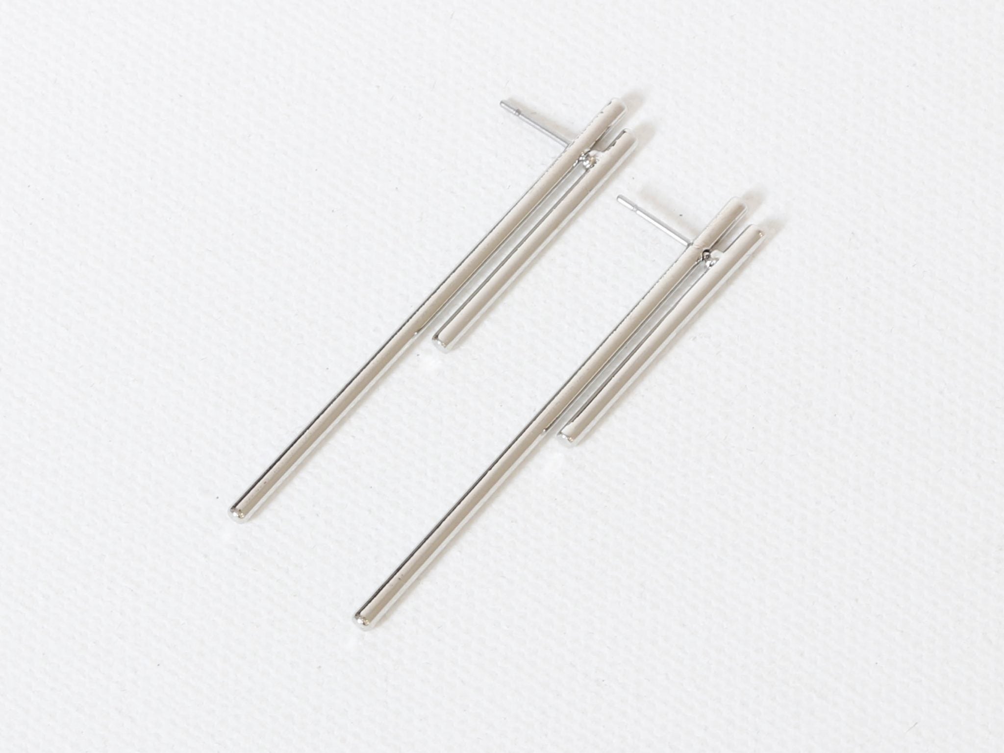 Renee Double Bar Front And Back Earrings