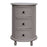 Grey Pebble | 3 Drawer Side Table