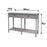 Pebble Grey | Large 2 Drawer Console