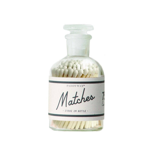 Safety Matches in Glass Bottle | White