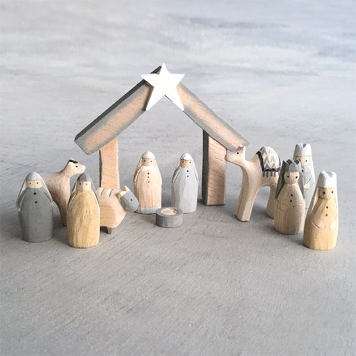 Natural Nativity Set