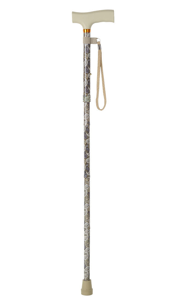 Sage Paisley Folding Stick