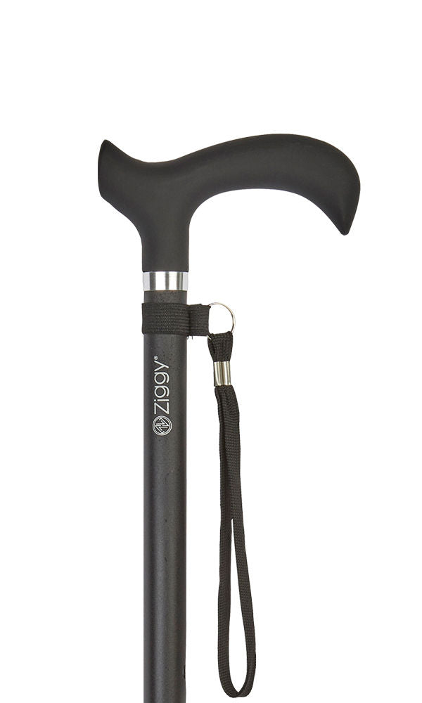 Black Soft Touch Handle Adjustable Stick