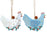 Wooden Hen Decorations