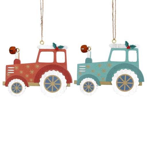 Wooden Tractor Decorations