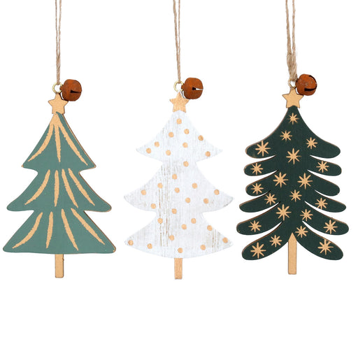 Wooden Tree Hanging Decorations