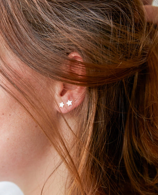 Star Stud Earrings | Sterling Silver