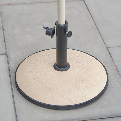 Sandstone 25kg Concrete Parasol Base
