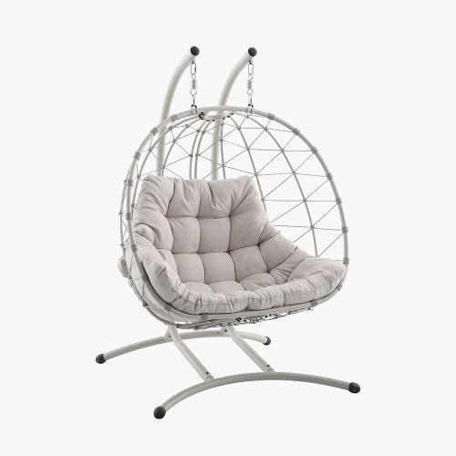 Lyon Double Hanging Chair | Putty