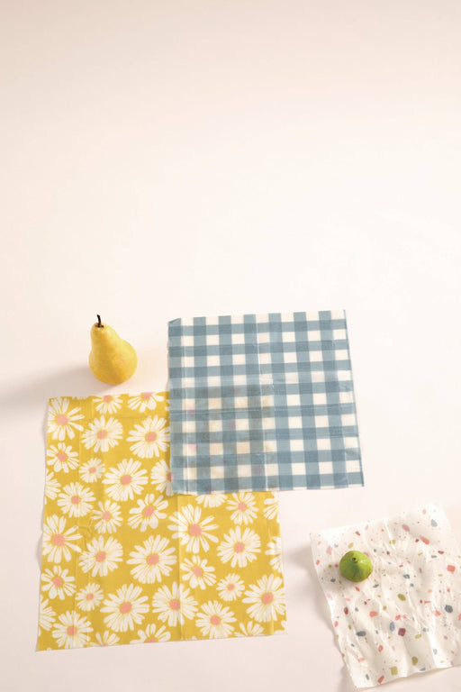 Designworks Ink Beeswax Wraps - Retro Prints (Set Of 3)