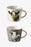 Charcoal & White Moo Mugs