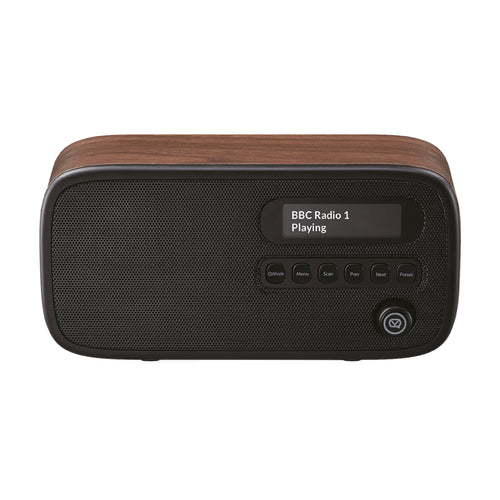 VQ Portable DAB + Digital Radio - Walnut