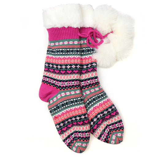 Jazzy Hearts | Fairisle Cosy Socks