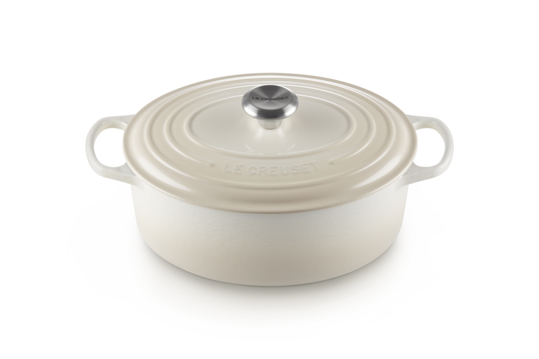 Le Creuset 29cm Round Cast Iron Casserole | Meringue