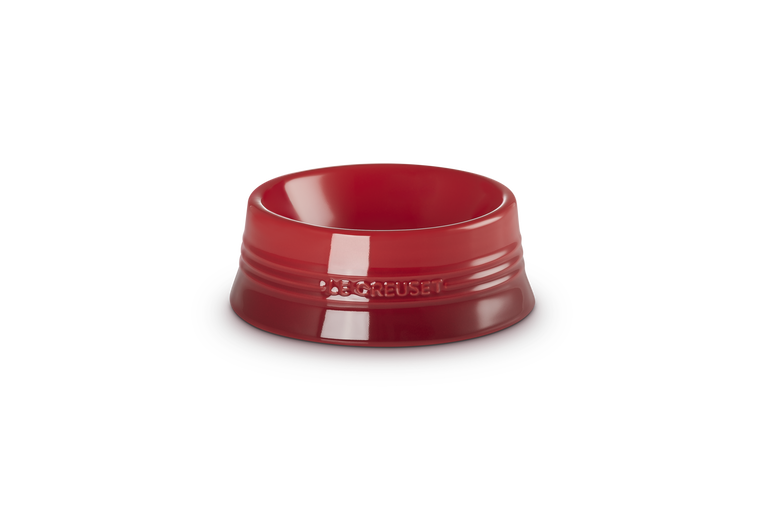 Le Creuset Stoneware Medium Pet Bowl Cerise
