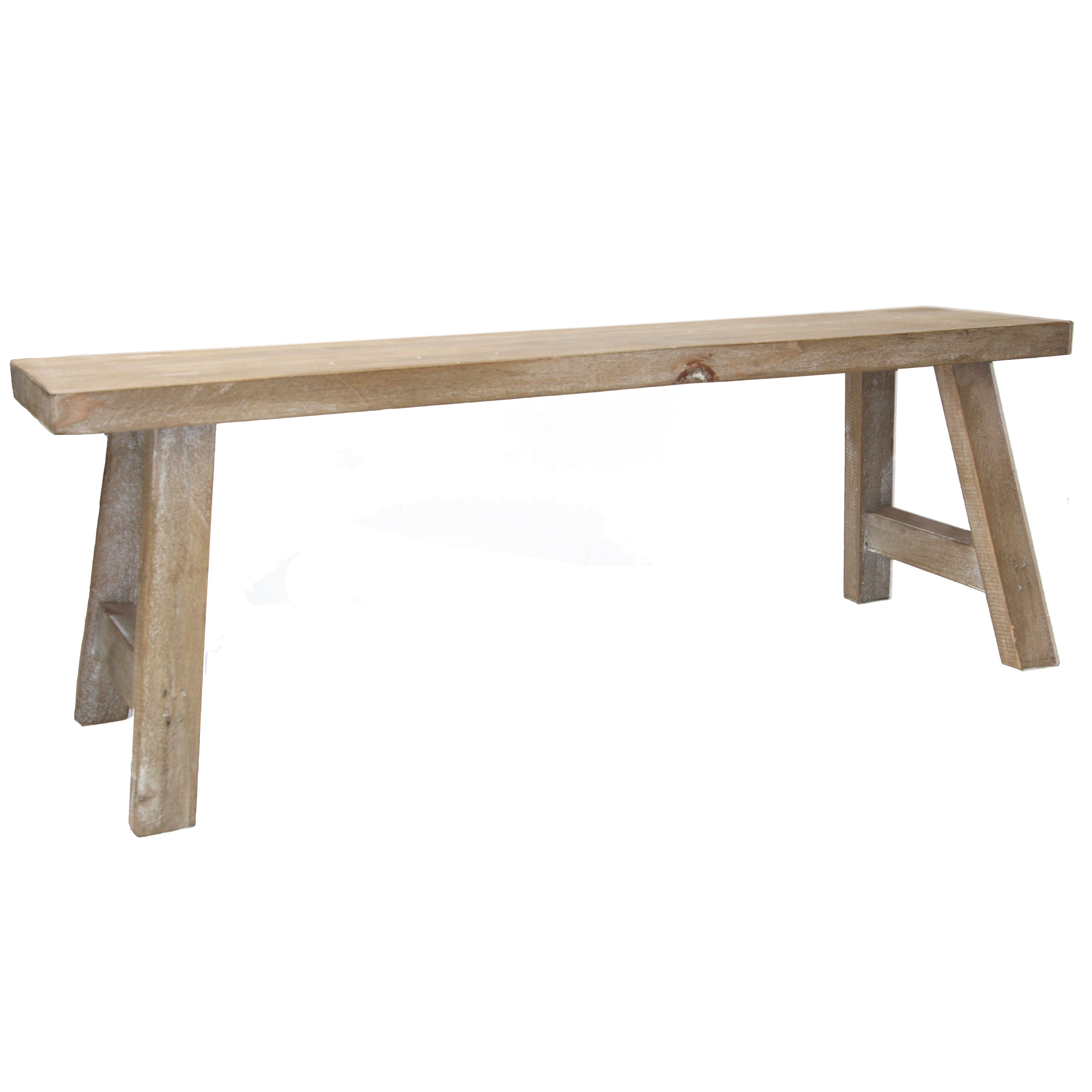 Natural Wood Decorative Bench
