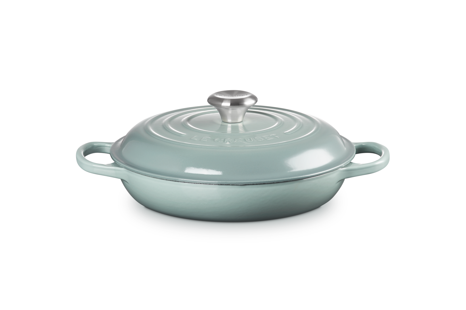 Cast Iron Shallow Casserole | Sea Salt 26cm/2.2L