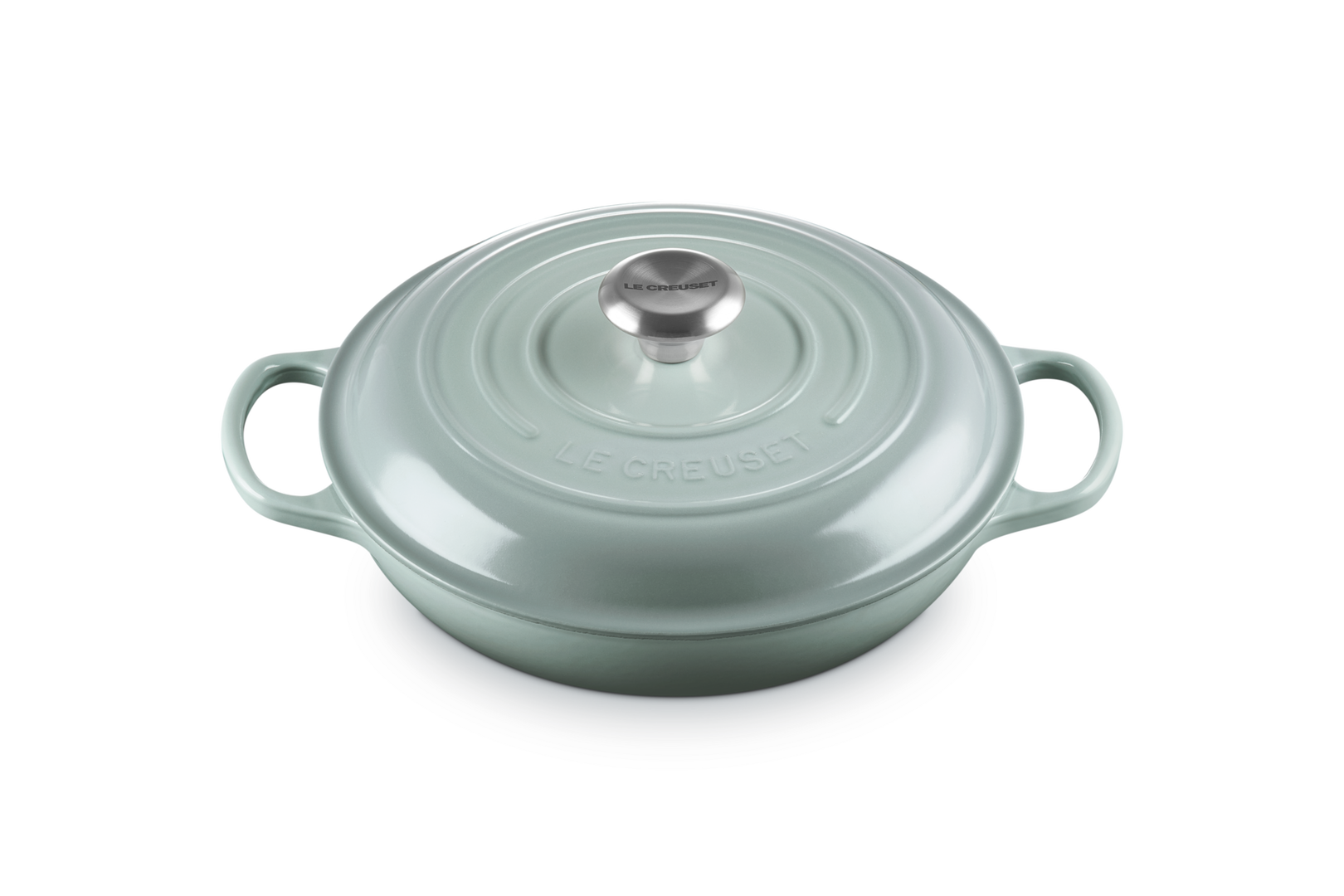 Cast Iron Shallow Casserole | Sea Salt 26cm/2.2L