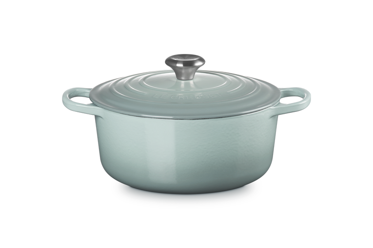 Le Creuset Signature Cast Iron Round Casserole 26cm Sea Salt
