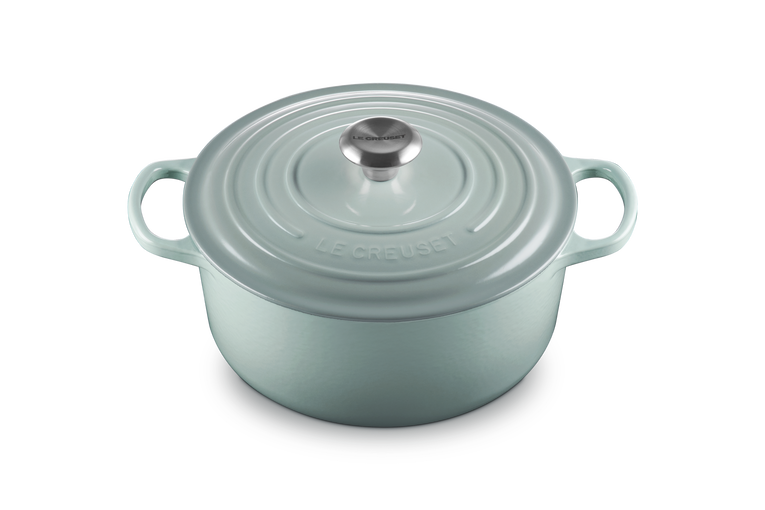 Le Creuset Signature Cast Iron Round Casserole 26cm Sea Salt