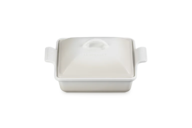 Stoneware Heritage Square Dish with Lid