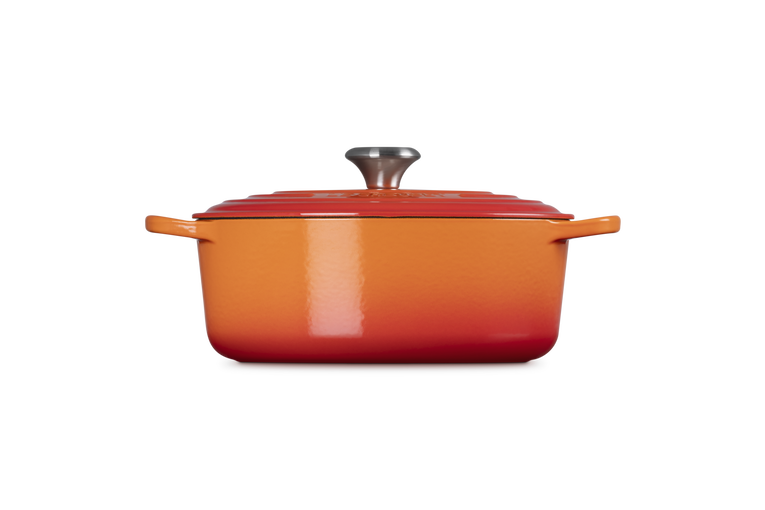 Cast Iron Oval Casserole | Volcanic