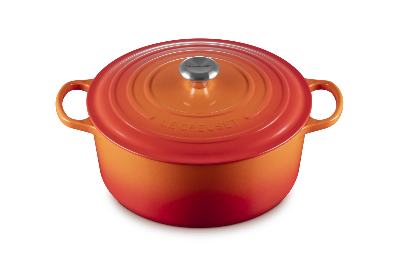 Round Cast Iron Casserole | 30cm Volcanic