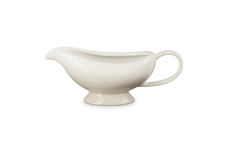 Le Creuset Stoneware 460ml Gravy Boat | Meringue