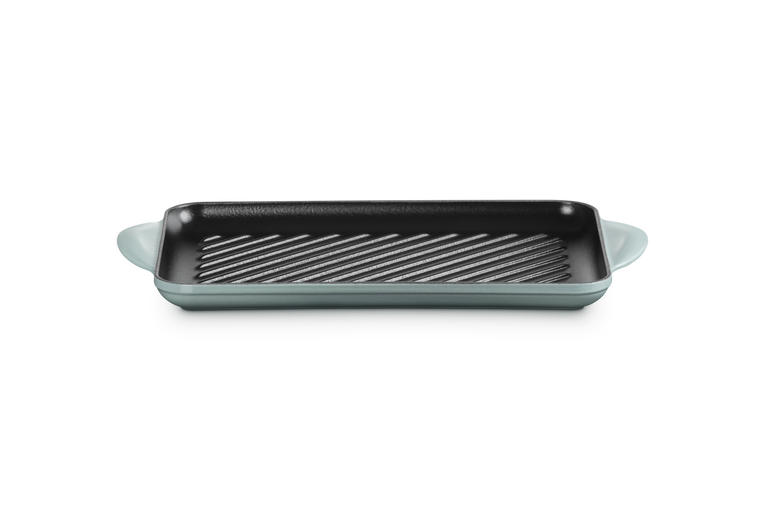 Cast Iron Rectangular Grill | Sea Salt 32cm