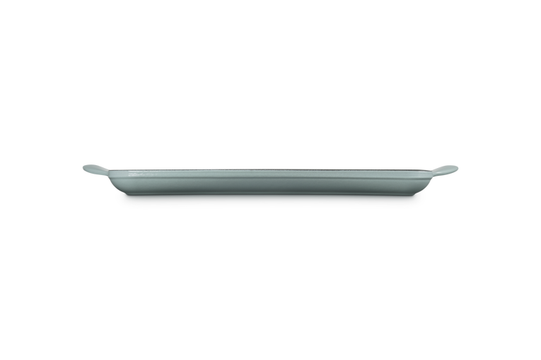 Cast Iron Rectangular Grill | Sea Salt 32cm