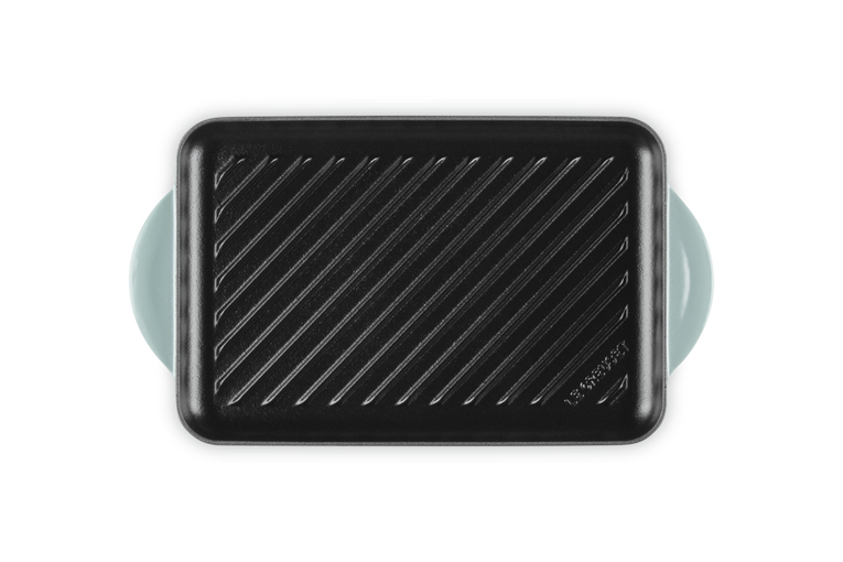 Cast Iron Rectangular Grill | Sea Salt 32cm