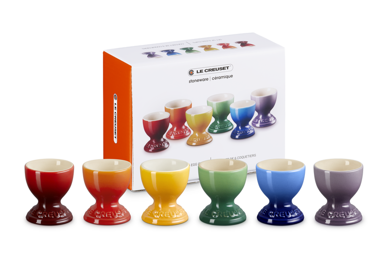Le Creuset Set of 6 Egg Cups Rainbow