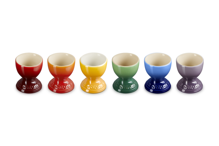 Le Creuset Set of 6 Egg Cups Rainbow