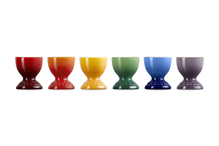 Le Creuset Set of 6 Egg Cups Rainbow
