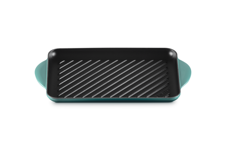 Cast Iron Rectangular Grill | Blue Riviera 32cm